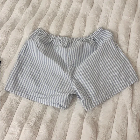 Brandy Melville Striped Blue and White Shorts - Picture 2 of 2